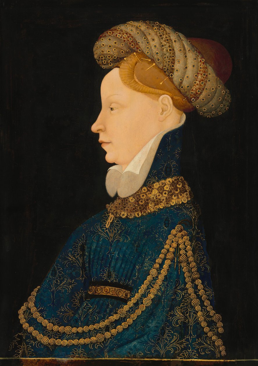 Profil egy hölgy portréja, c. 1410. alkotó: Unbekannt