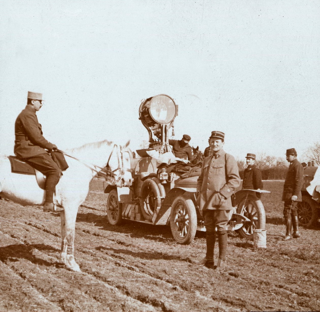 Projektor, Chalons, Észak-Franciaország, c1914-c1918. alkotó: Unbekannt