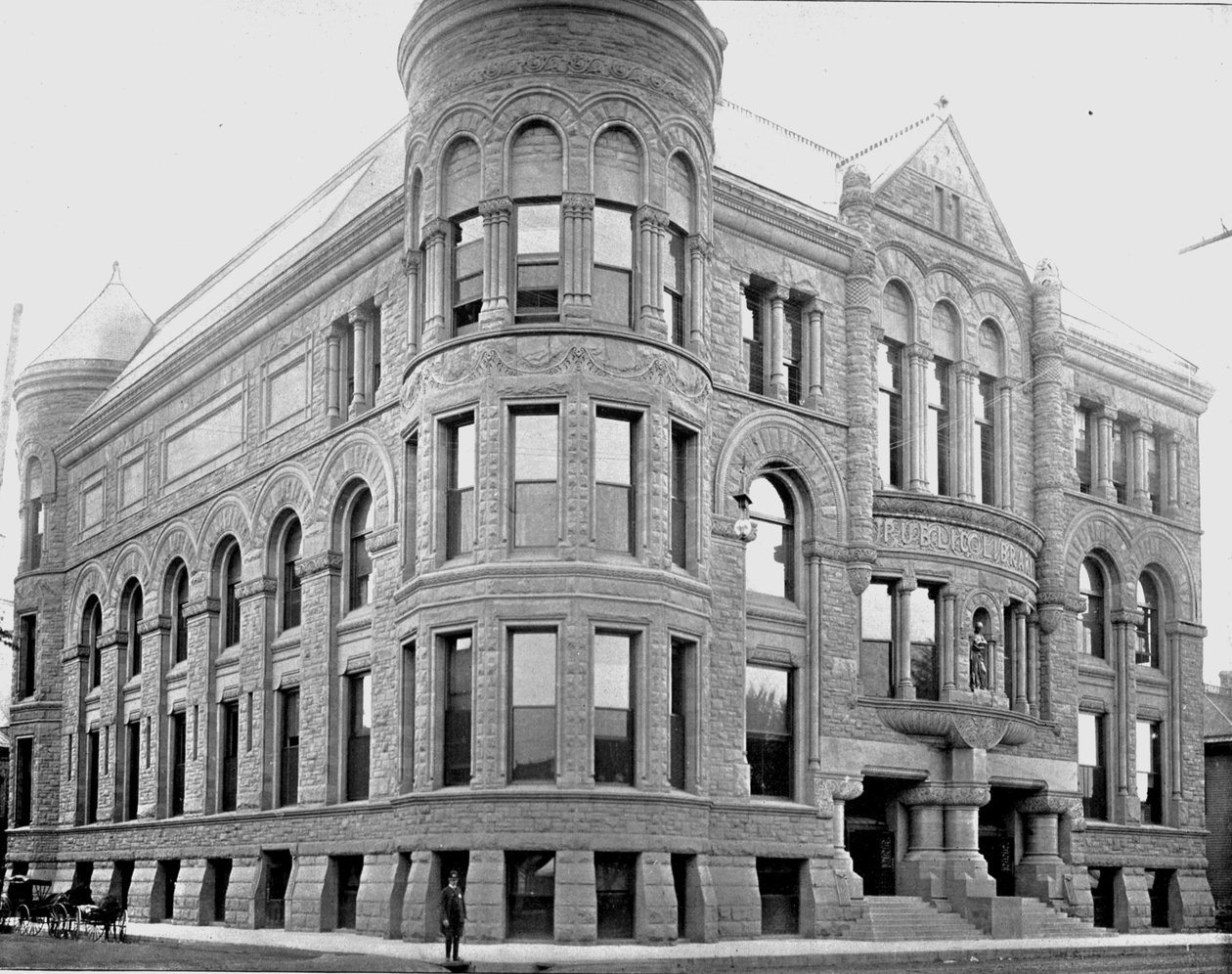 Public Library Building, Minneapolis, Minnesota, USA, 1900 körül. alkotó: Unbekannt