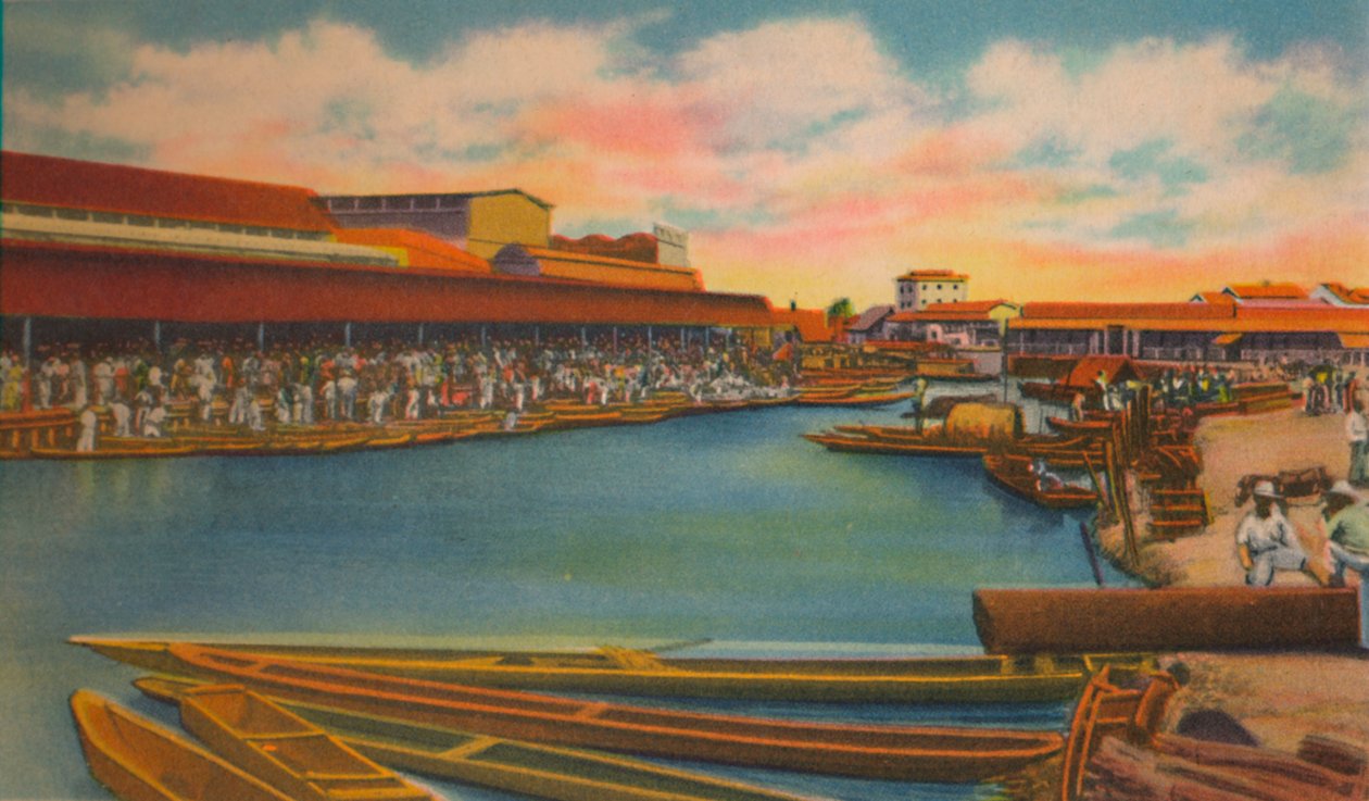 Nyilvános piac, Barranquilla, 1940-es évek alkotó: Unbekannt