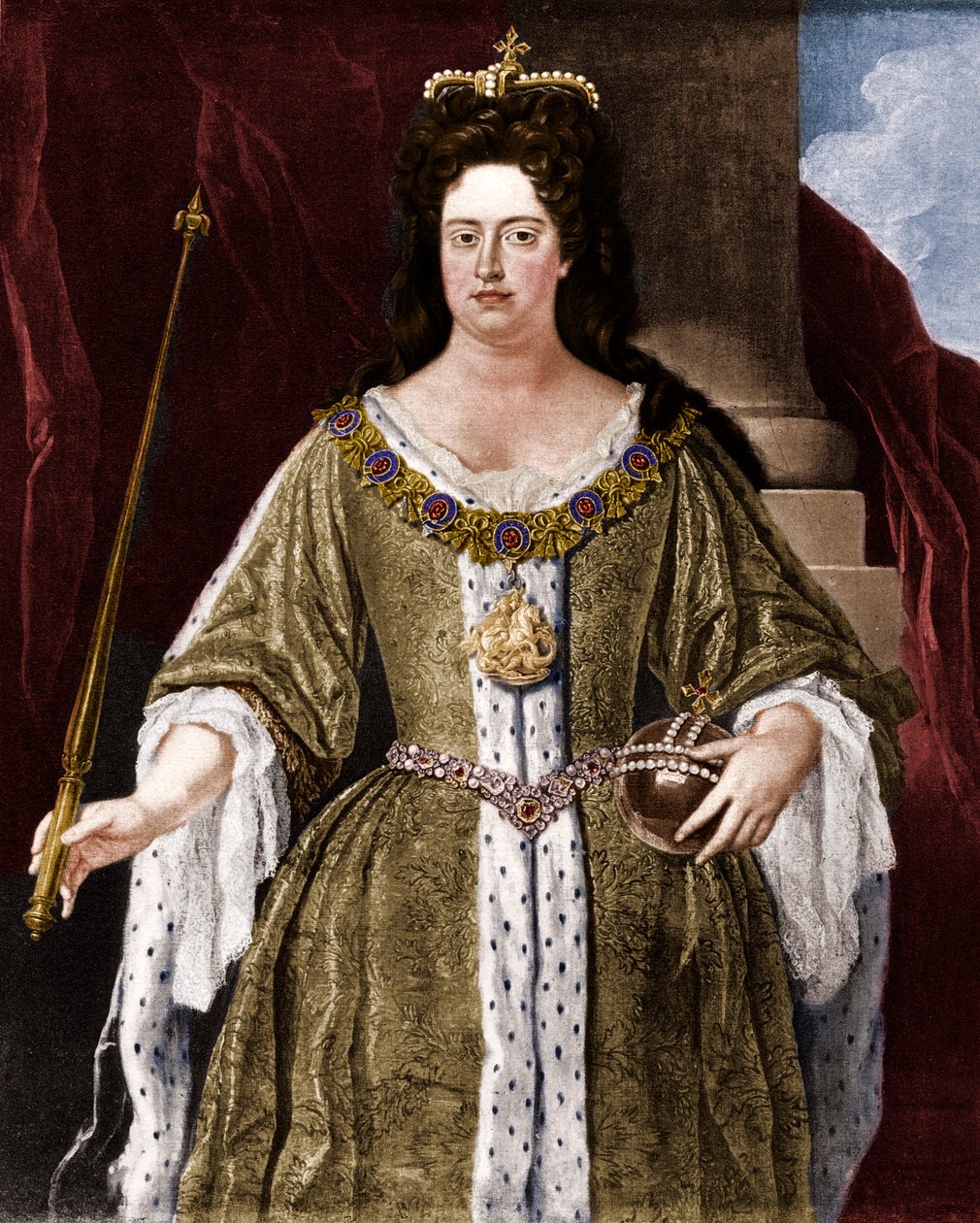 Anna királynő, 1702, 1906. alkotó: Unbekannt