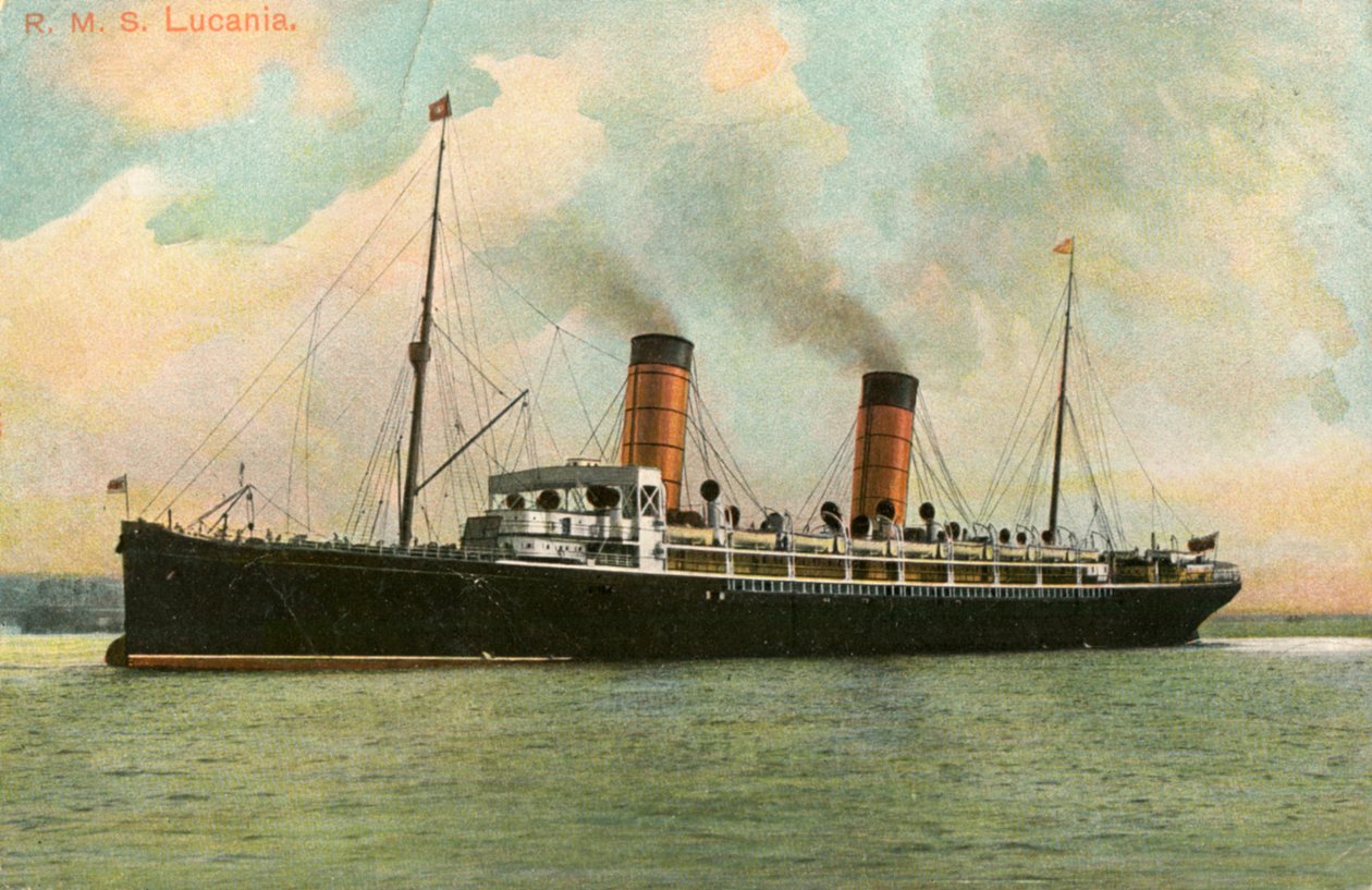 RMS Lucania, c1905 alkotó: Unbekannt