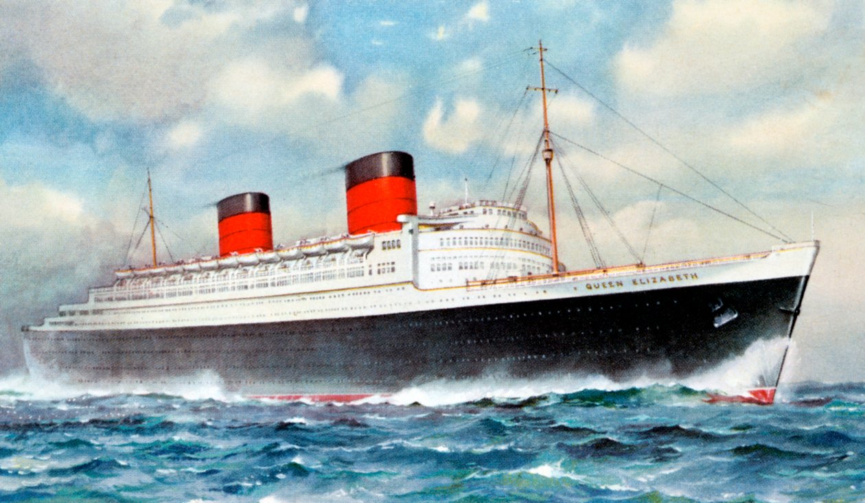 RMS Queen Elizabeth, Cunard óceánjáró, XX. század alkotó: Unbekannt