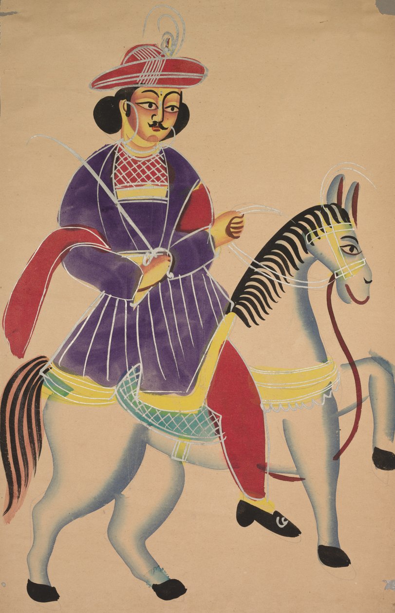 Raja lovaglás, 1800-as évek. alkotó: Unbekannt