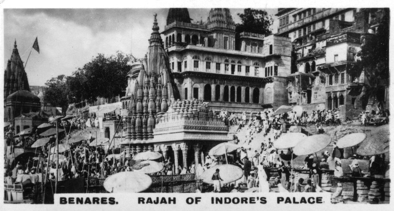 Rajah of Indores Palace, Benares, India, 1925 alkotó: Unbekannt