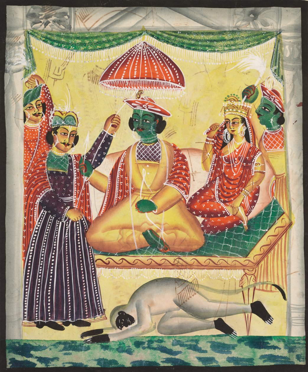 Rama és Sita, 1800-as évek. alkotó: Unbekannt
