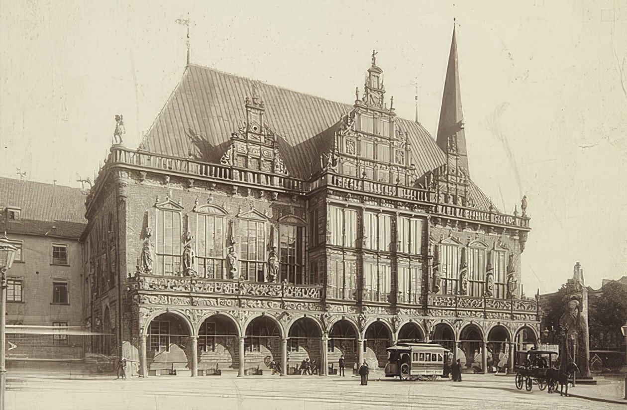 Brémai városháza. 1900 körül alkotó: Unbekannt