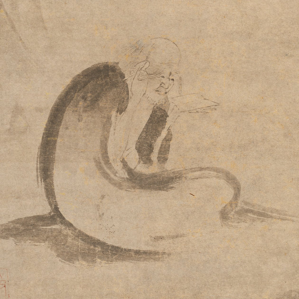 Szútra olvasása Holdfényben, kb. 1332. alkotó: Unbekannt