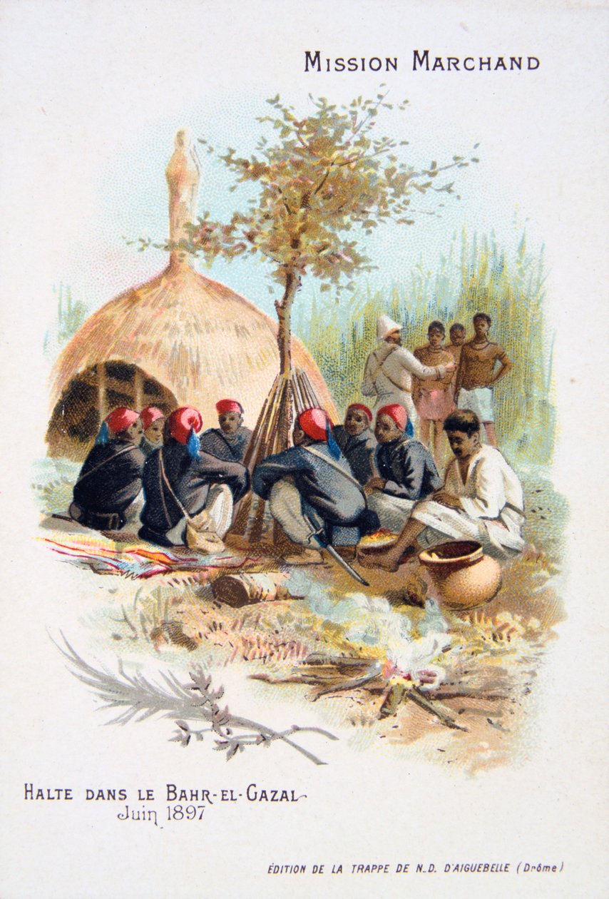 Pihenés Bahr-el-Ghazalban, 1897. június alkotó: Unbekannt