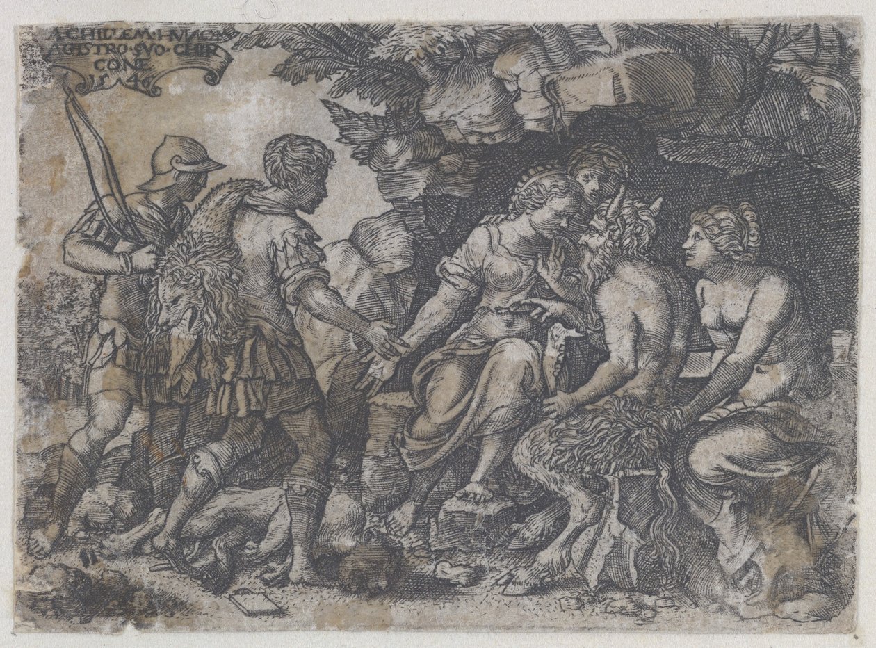 Thetis és Chiron fordított példánya, 1546. alkotó: Unbekannt