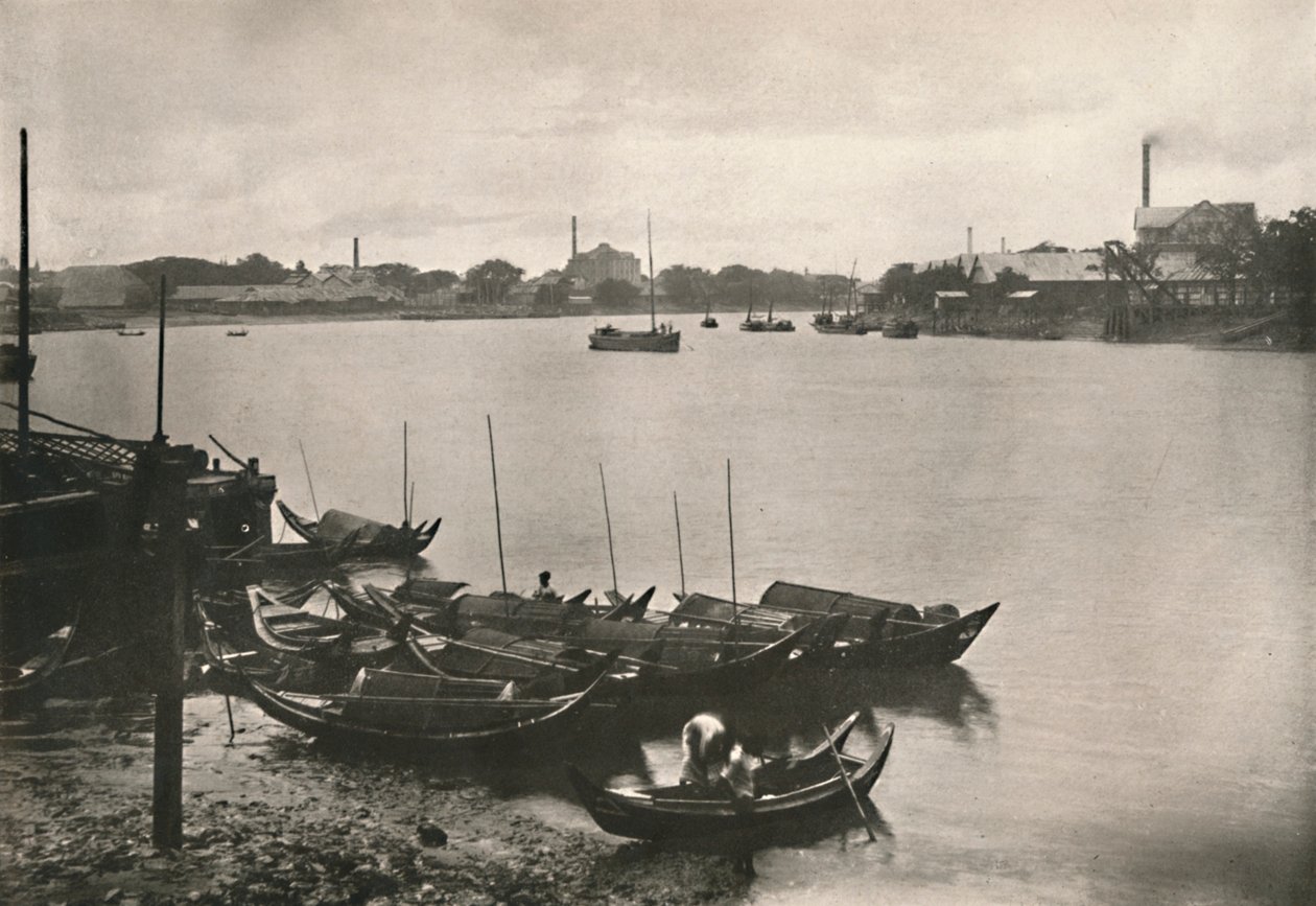 Rizsmalmok a Poozoondoung-pataknál, Rangoon, 1900. alkotó: Unbekannt