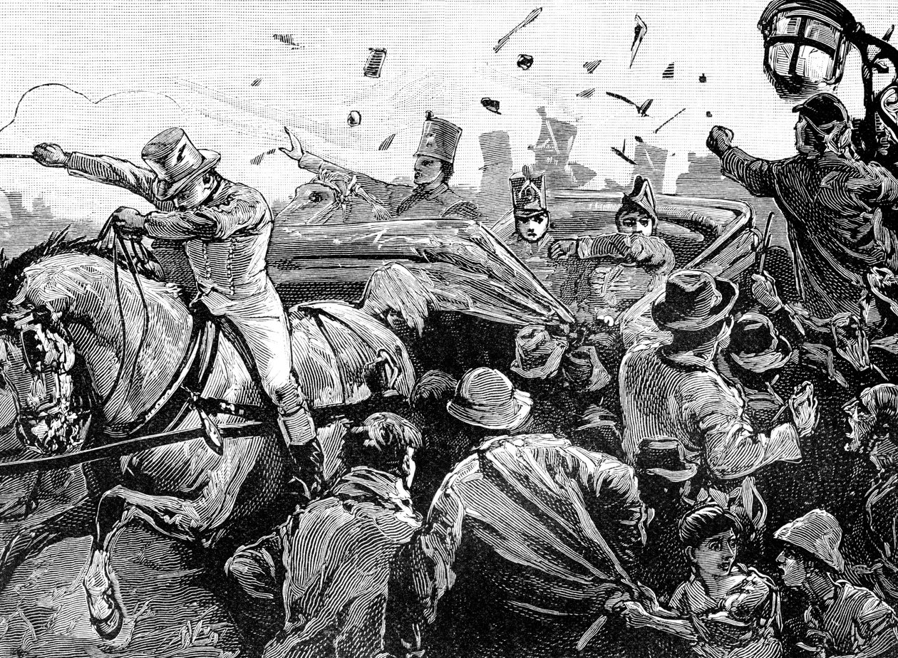 Zavargások Montrealban, Kanadában, 1849, 1900 alkotó: Unbekannt