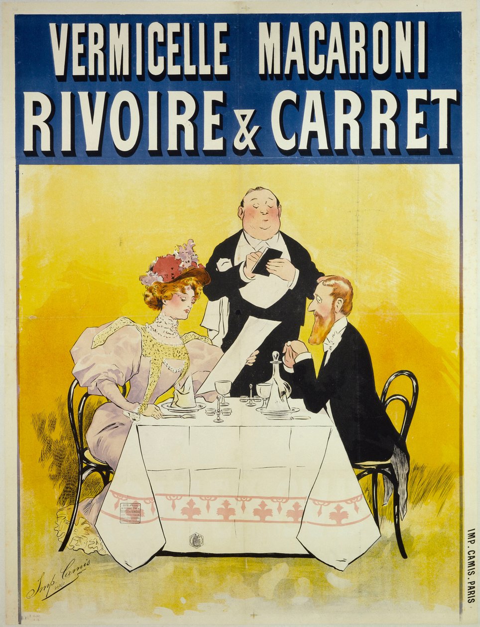 Rivoire & Carret cérnametélt makaróni, c. 1895. alkotó: Unbekannt
