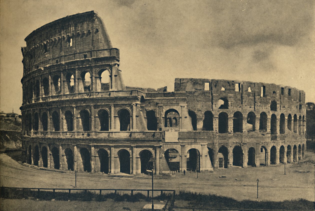 Róma – Colosseumként ismert Flavius-amfiteátrum, 1910. alkotó: Unbekannt