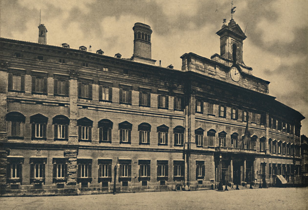 Róma – Montecitorio palota, 1910. alkotó: Unbekannt