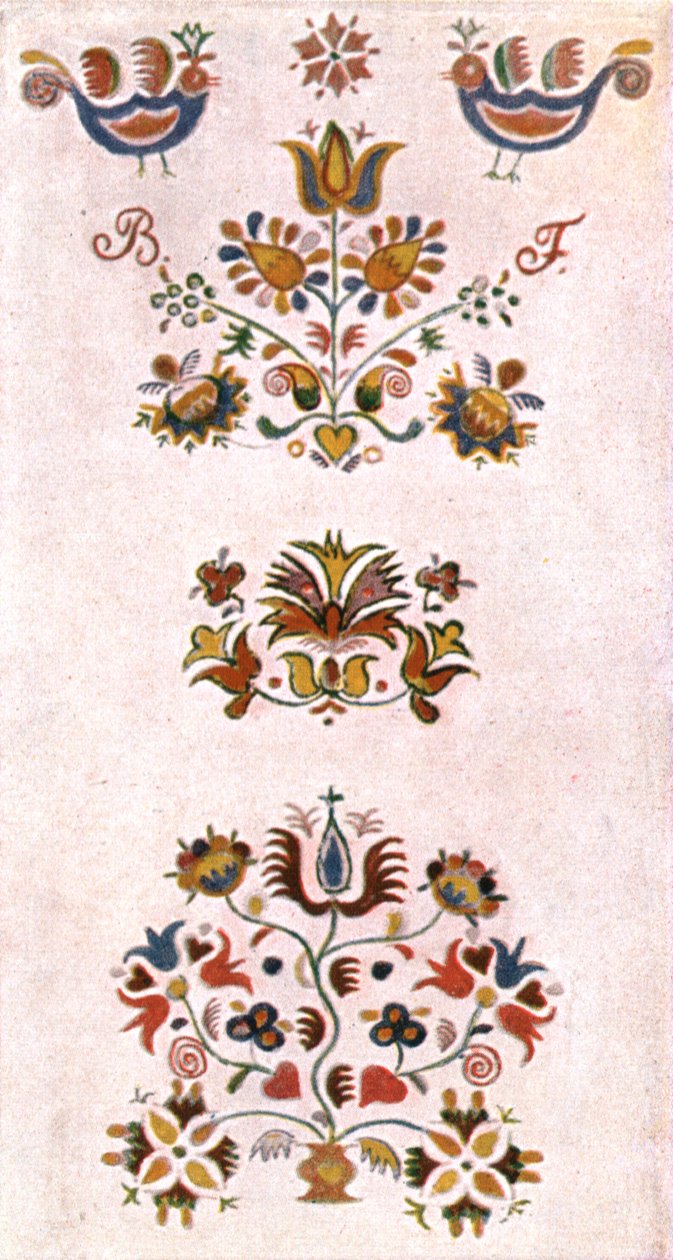 Szobafestés, Morvaország, Csehszlovákia, 1928. alkotó: Unbekannt