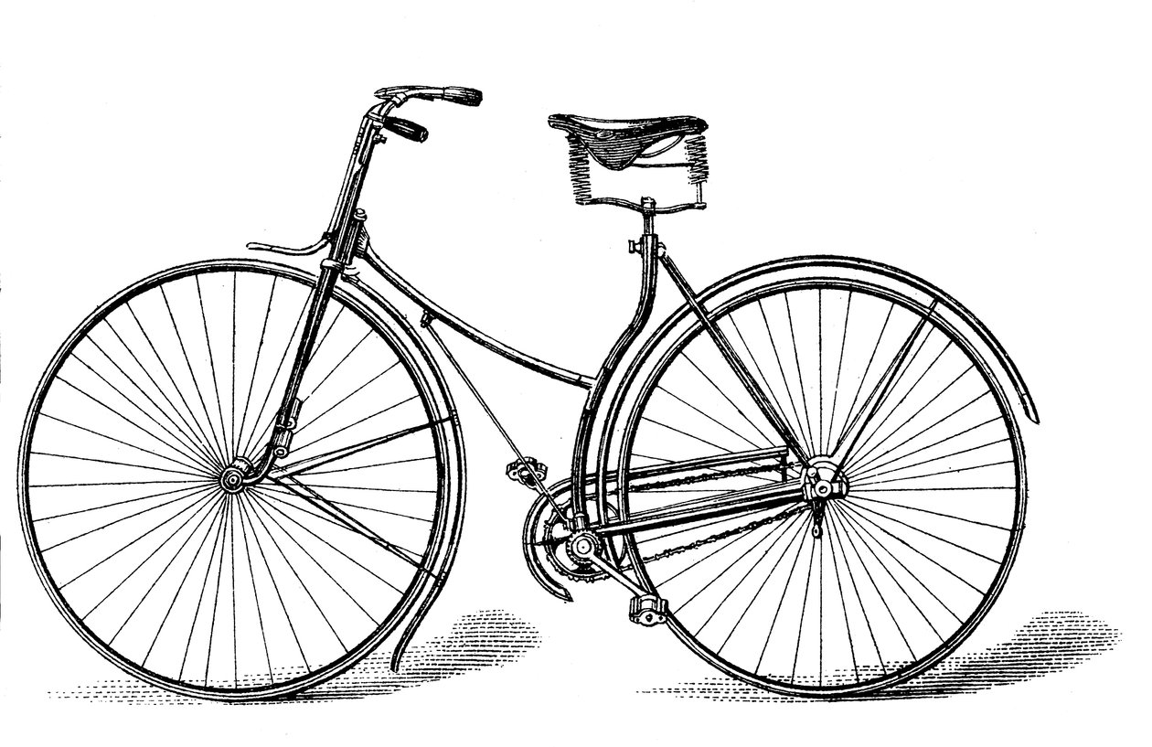 Rover biztonsági kerékpár, c1885 alkotó: Unbekannt