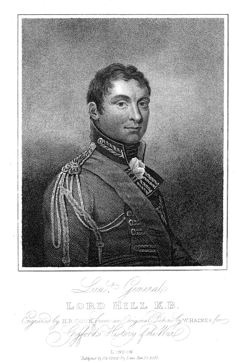 Rowland Hill, 1. Viscount Hill, angol katona, 1815 alkotó: Unbekannt