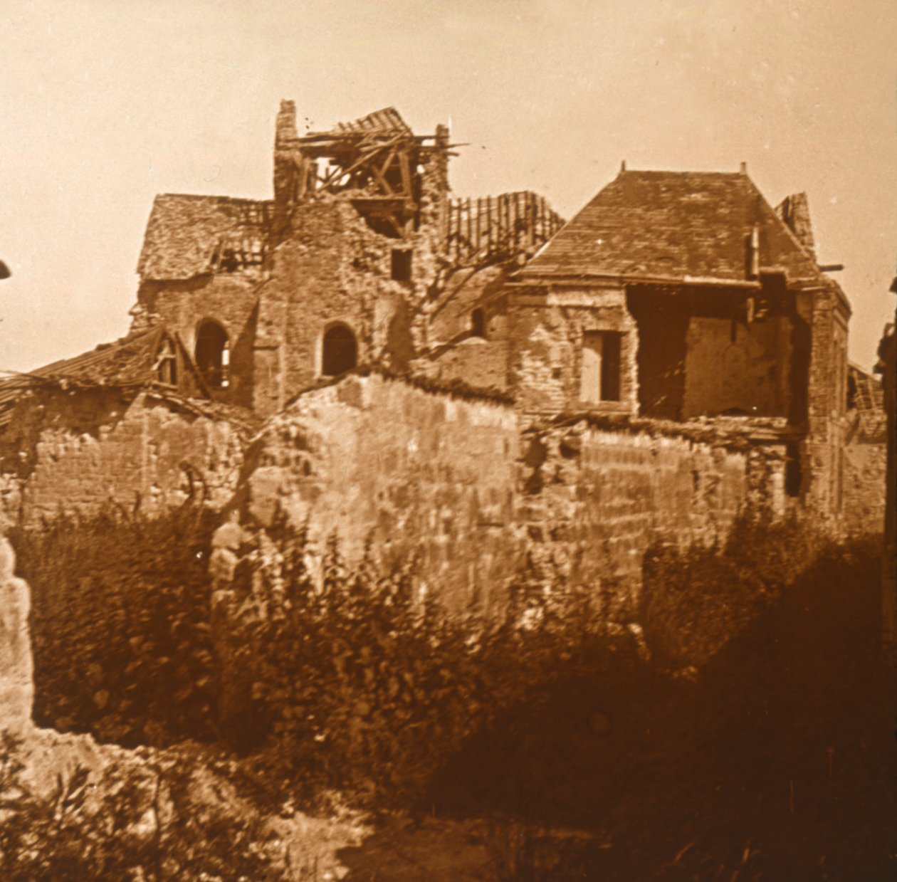 Romos templom, Beaumont-sur-Vesle, Észak-Franciaország, 1914-c1918 alkotó: Unbekannt