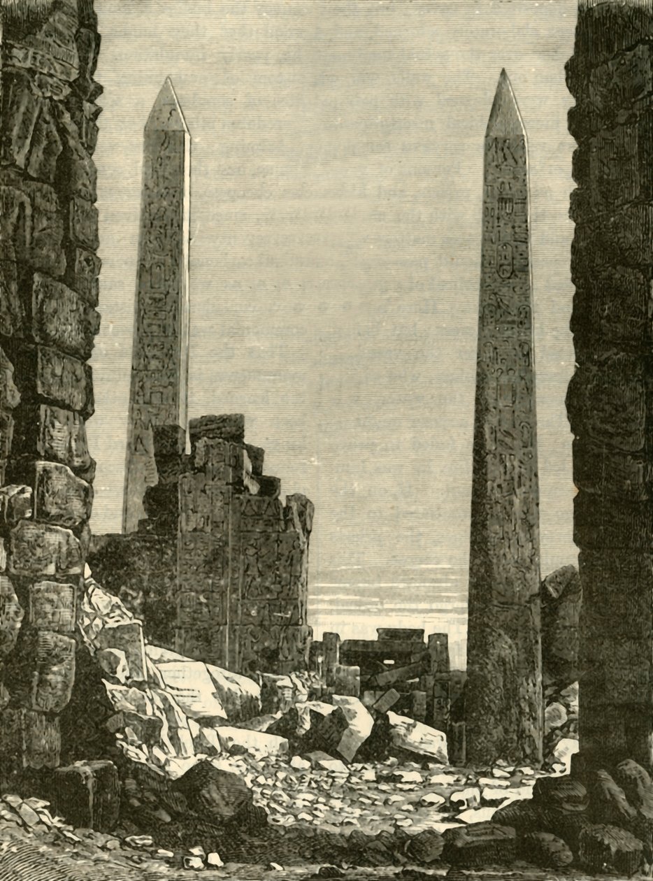 Romok Karnakban, 1890. alkotó: Unbekannt