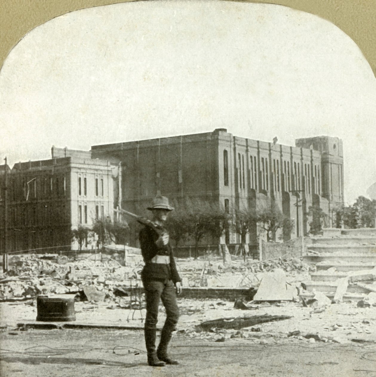 A Szent Ignác katolikus templom romjai, 1906. alkotó: Unbekannt