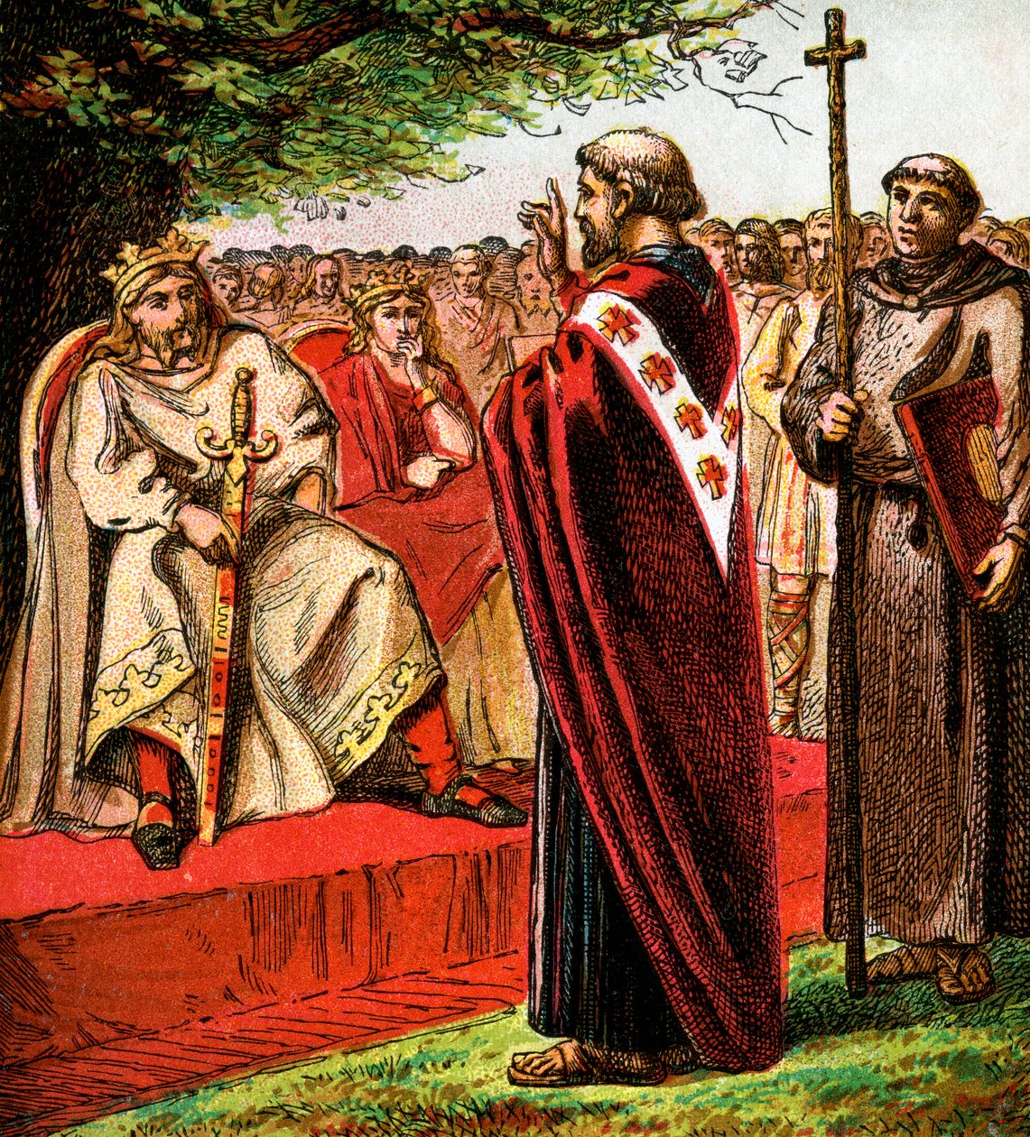 Szent Ágoston és a szászok, 1850 alkotó: Unbekannt