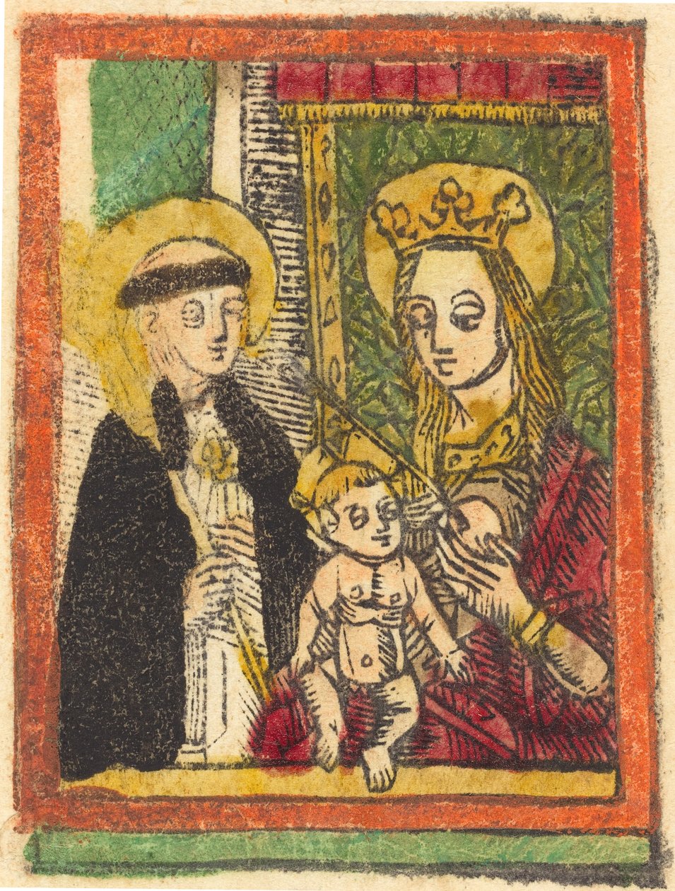 Szent Bernát a Madonnával és a Gyermekkel, 14801500. alkotó: Unbekannt