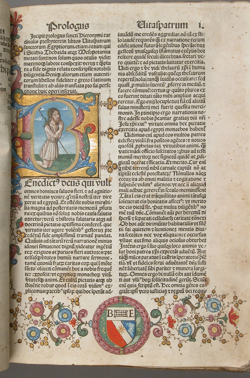 Szent Jeromos az atyák élete, 1483. alkotó: Unbekannt