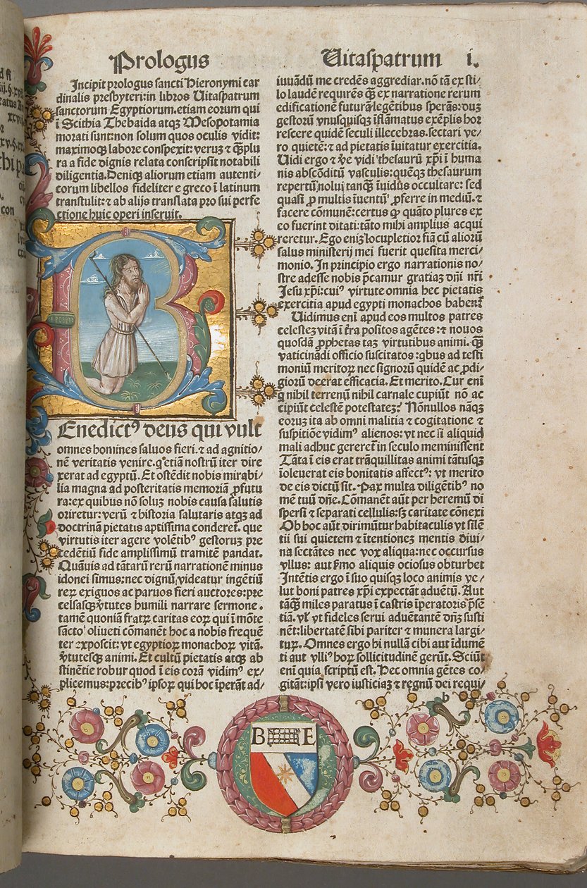 Szent Jeromos az atyák élete, olasz, 1483. alkotó: Unbekannt
