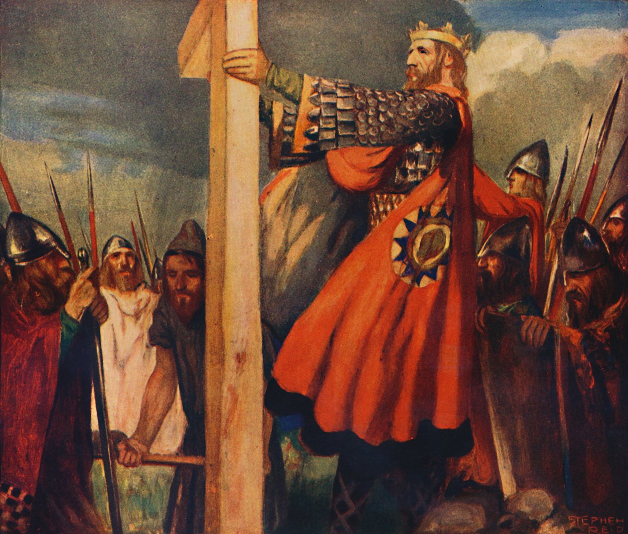 Szent Oswald Hevenfelthben, 1912 alkotó: Unbekannt