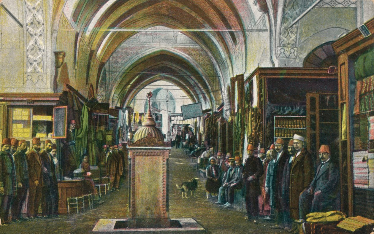 Tisztelet Konstantinápolyból – A Nagy Bazár, 1900. alkotó: Unbekannt