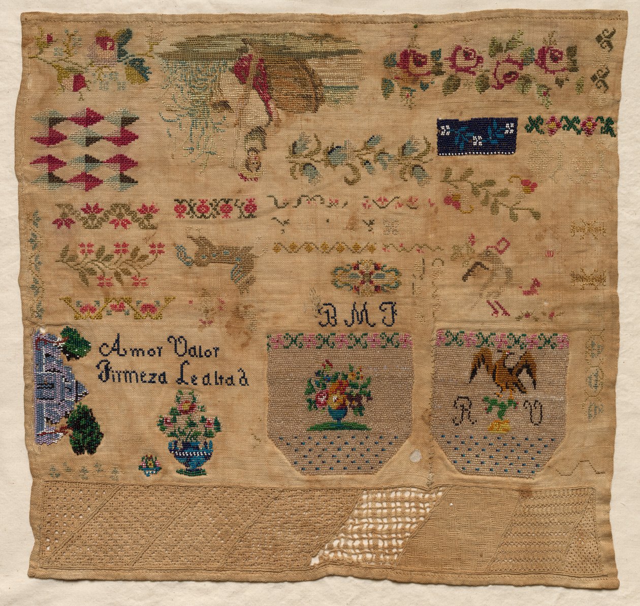 Sampler, 1800-as évek. alkotó: Unbekannt