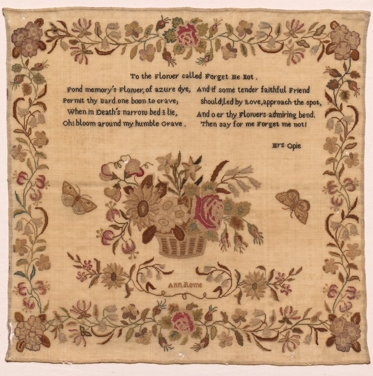 Sampler, 1800-as évek. alkotó: Unbekannt