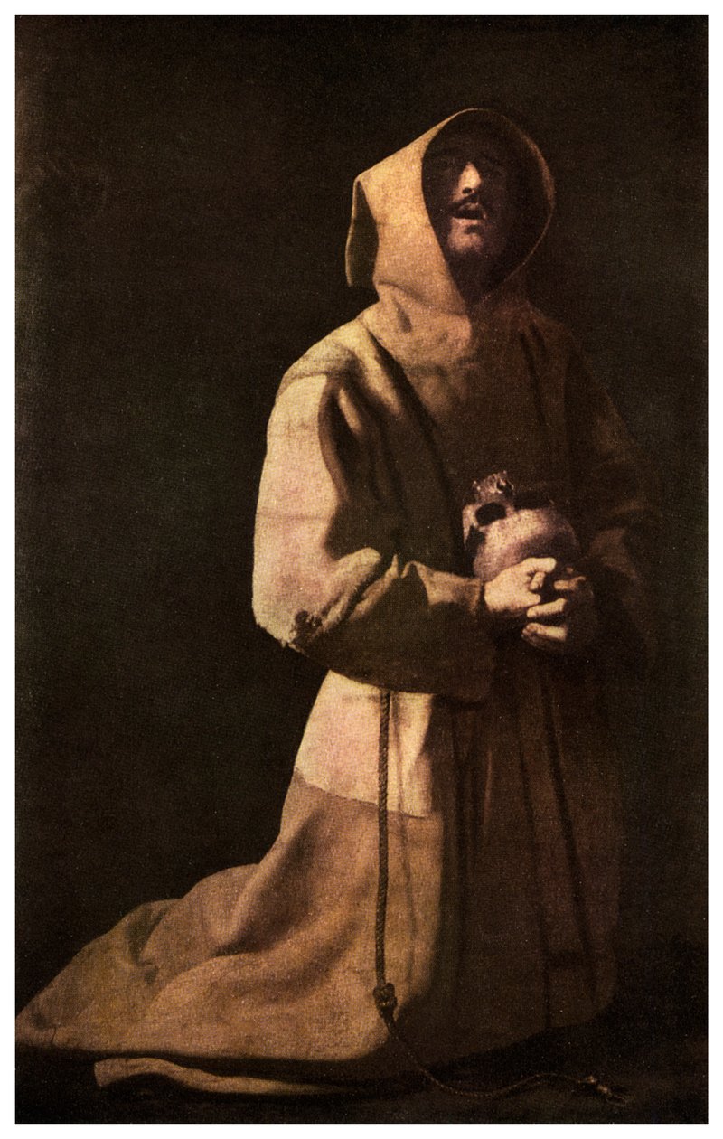 Szentség: Szent Ferenc a meditációban, 1635-1639 1956 alkotó: Unbekannt