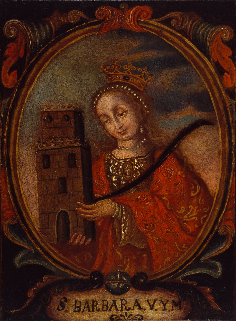 Santa Barbara, kb. 1680-1690. alkotó: Unbekannt