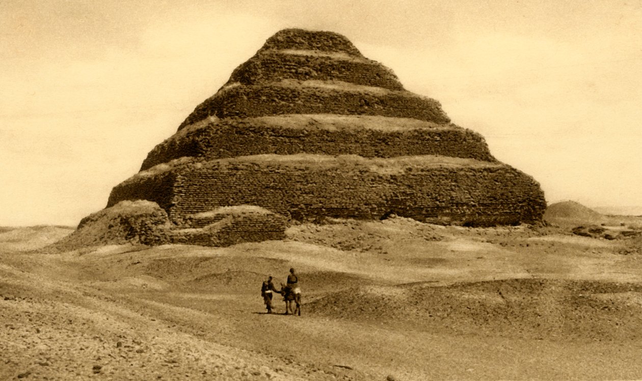 Saqqara – A lépcsős piramis, 1918-c1939. alkotó: Unbekannt