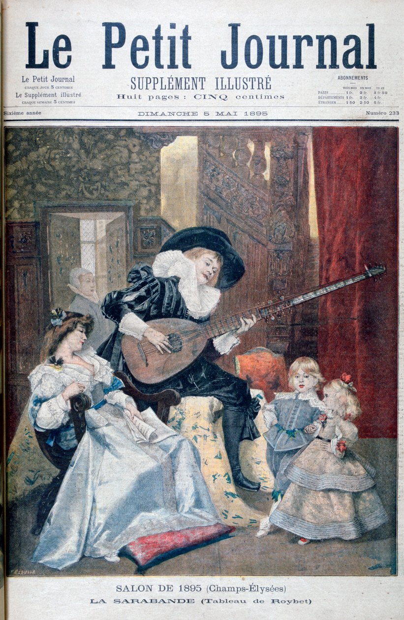 Sarabande, 1895 alkotó: Unbekannt