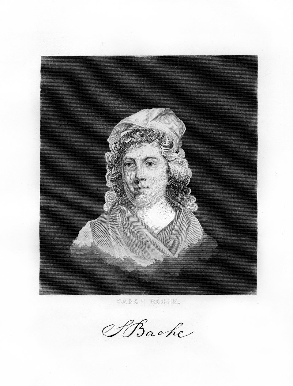 Sarah Franklin Bache, amerikai forradalmi háborús hazafi, 1872 alkotó: Unbekannt