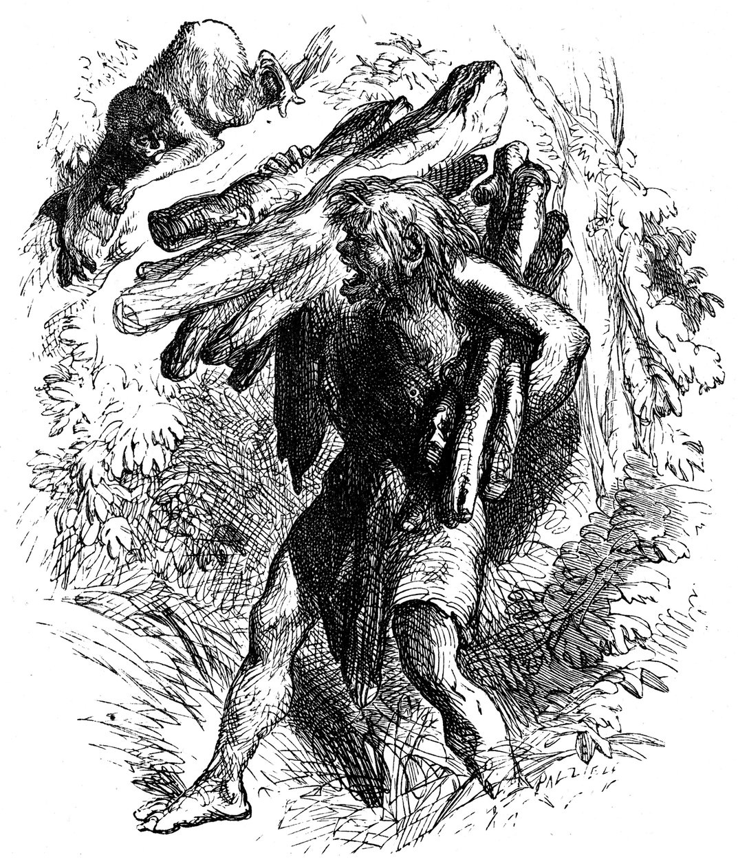 Jelenet A viharból, William Shakespeare, 1856-1858 alkotó: Unbekannt