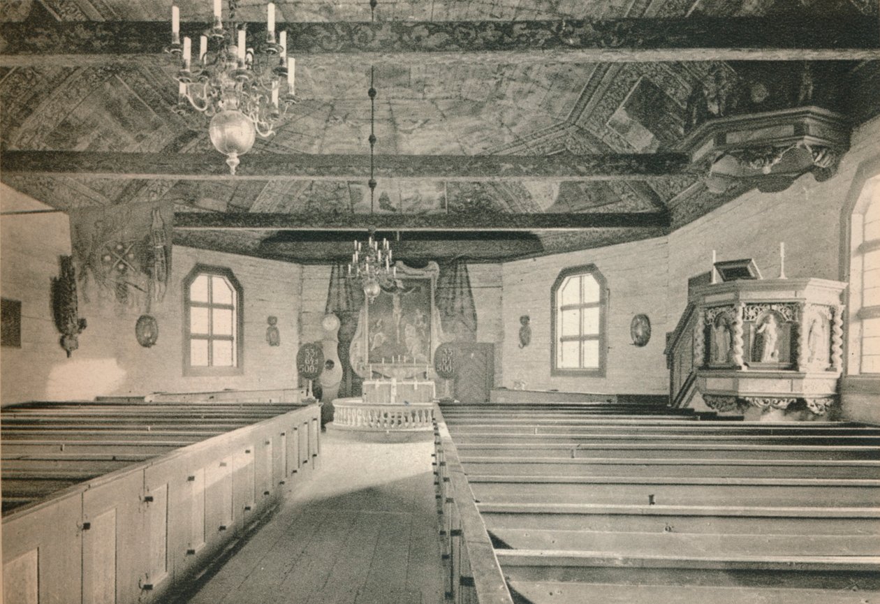 Seglora templom, Skansen Szabadtéri Múzeum, Stockholm, 1925 alkotó: Unbekannt