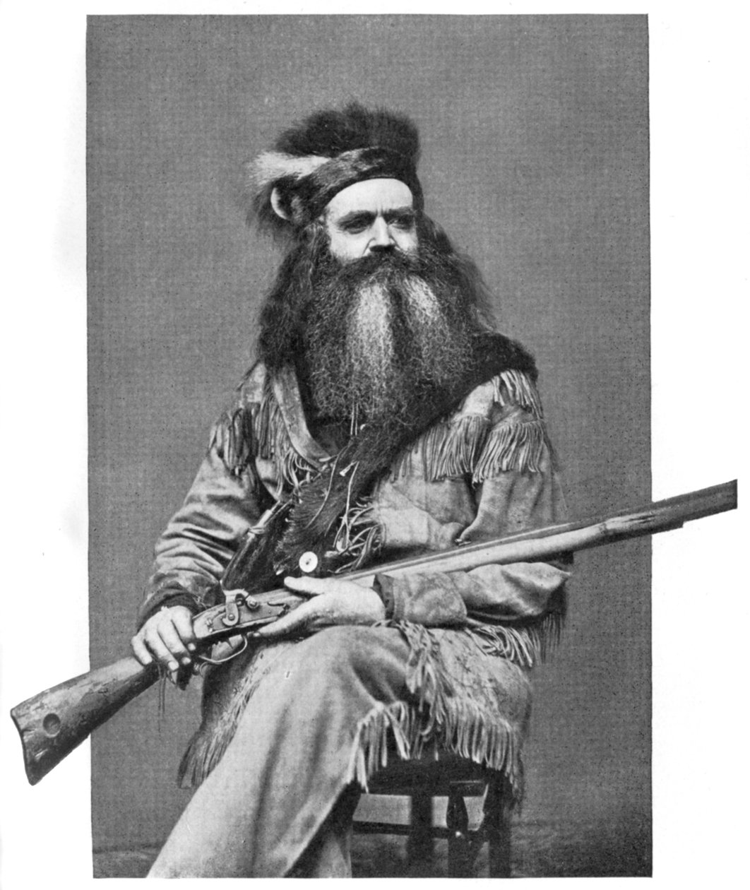 Seth Kinman, amerikai vadász, 19. század, 1908 alkotó: Unbekannt