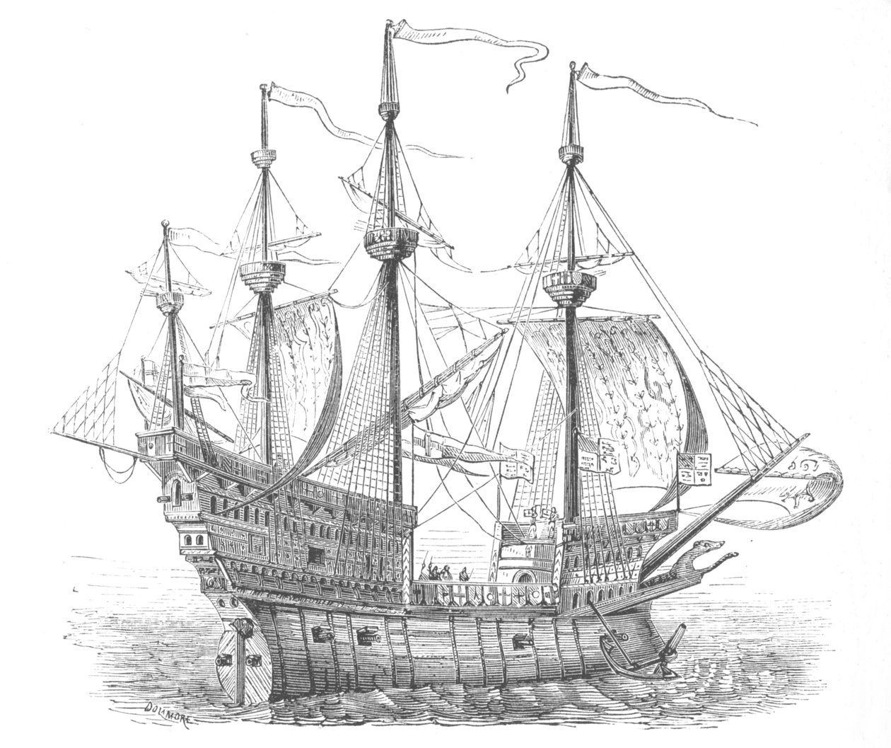 VIII. Henrik hajója, 1880 alkotó: Unbekannt