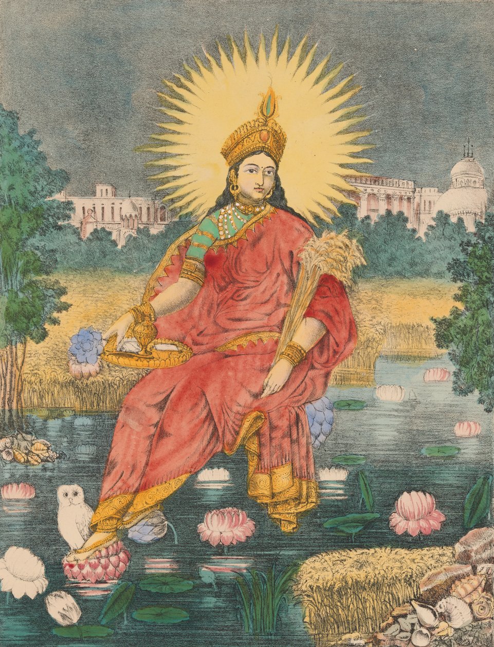 Sri Sri Lakshmi, K. 1880. alkotó: Unbekannt