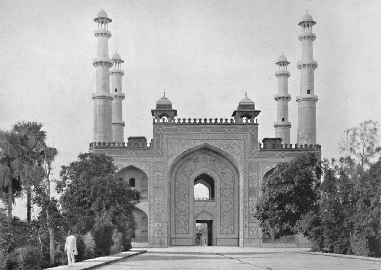 Sikandra. Akbar sírjának kapuja, 1910. alkotó: Unbekannt