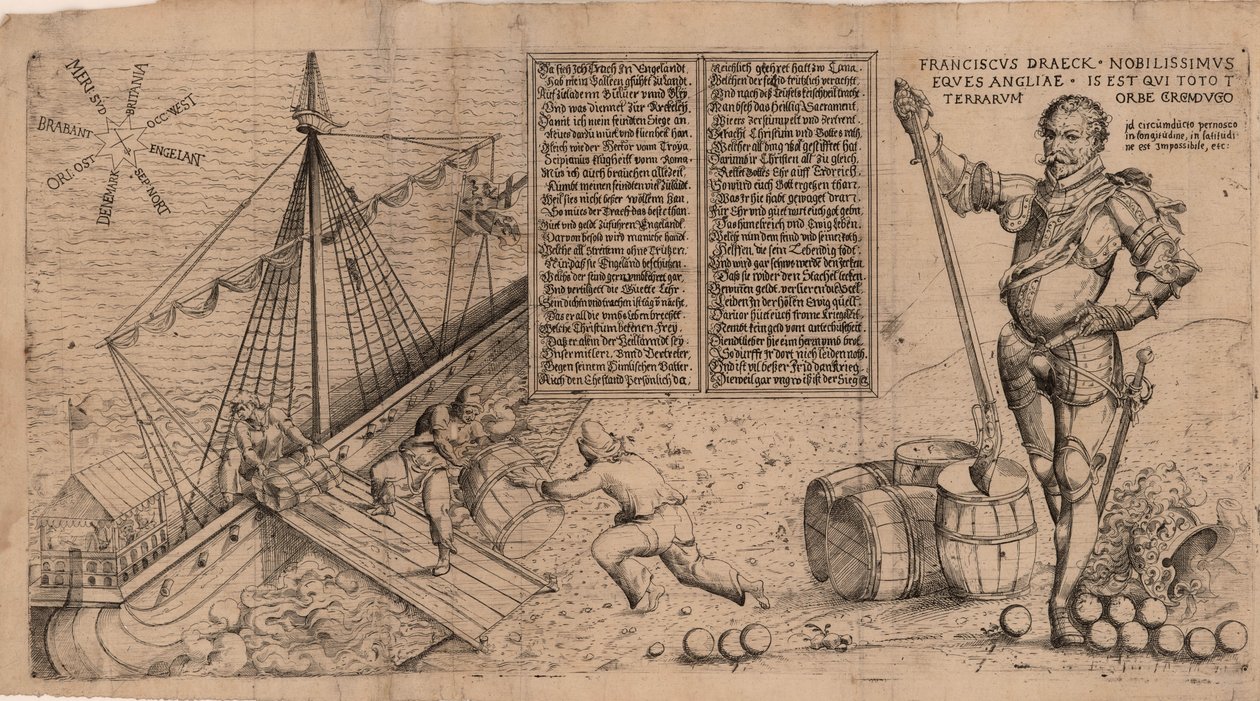 Sir Francis Drake, 1588 körül. alkotó: Unbekannt