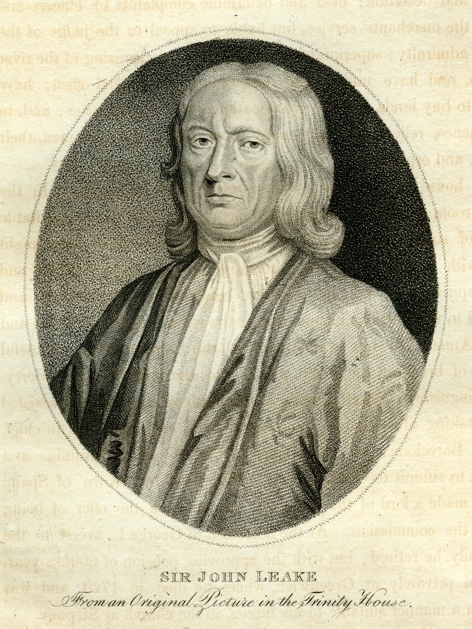 Sir John Leake, brit admirális, 18. század alkotó: Unbekannt