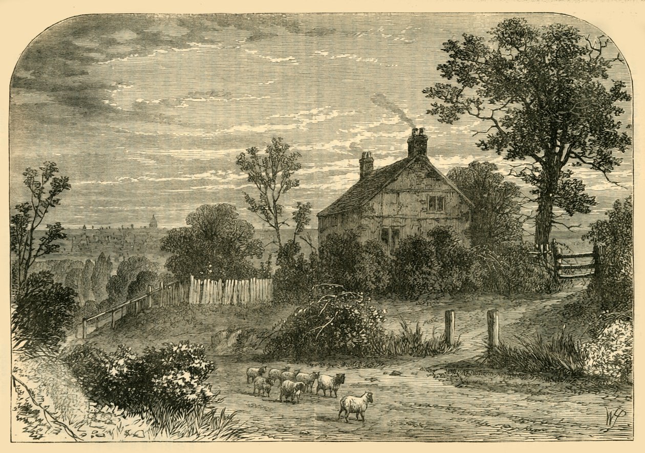 Sir Richard Steeles House, Haverstock Hill, 1876. alkotó: Unbekannt