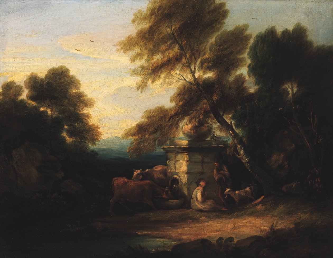 Kis táj, kb. 1750-1800. alkotó: Unbekannt