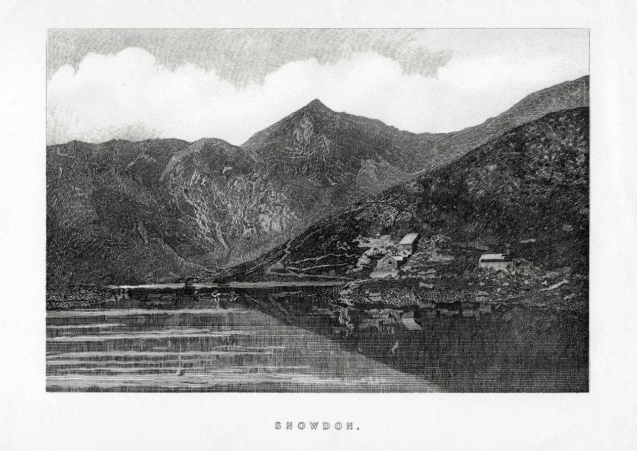 Snowdon, Wales, 1896 alkotó: Unbekannt