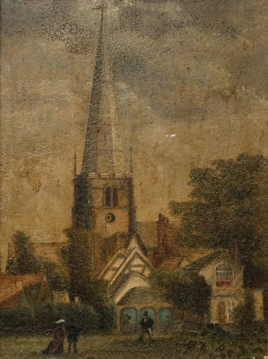 Solihull templom, 1870. Solihull, West Midlands. alkotó: Unbekannt